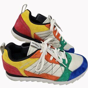 Merrell Mens Size 8.5 US Alpine Colorblock Primary Sneakers Multicolor Shoes